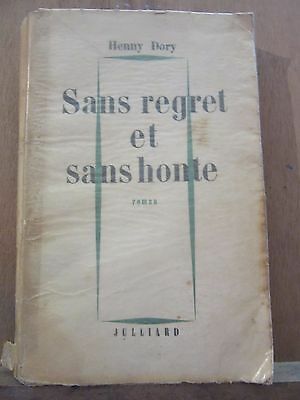 Seller image for Sans regret et Sans honte for sale by Dmons et Merveilles
