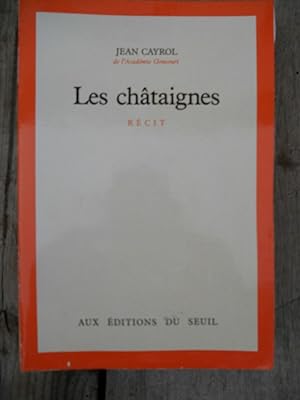 Seller image for Les chtaignes for sale by Dmons et Merveilles