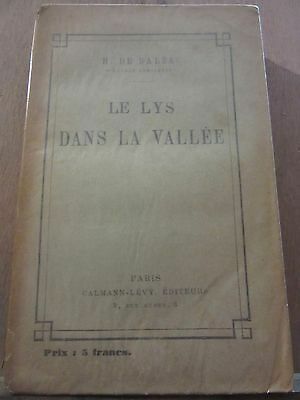 Seller image for h De balzac Le Lys dans la valle for sale by Dmons et Merveilles