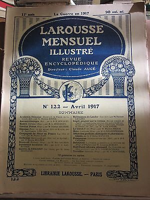 Larousse Mensuel illustré Revue Encyclopédique n122 Avril 1917