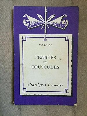 Seller image for pascal Penses et opuscules for sale by Dmons et Merveilles