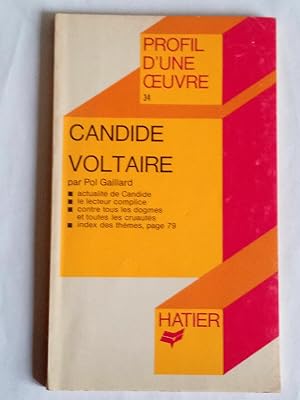 Seller image for Profil d'une oeuvre n34 Candide Voltaire - Pol gaillard Hatier for sale by Dmons et Merveilles