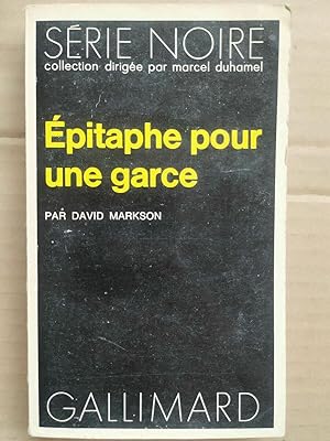 Seller image for pitaphe pour une garce Srie noire gallimard for sale by Dmons et Merveilles
