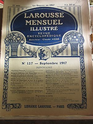 Larousse Mensuel illustré Revue Encyclopédique n127 Septembre 1917