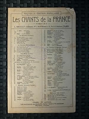 Image du vendeur pour Partition Cappeau de Roquemaure Nol Les Chants de la France L. Grus Cie mis en vente par Dmons et Merveilles