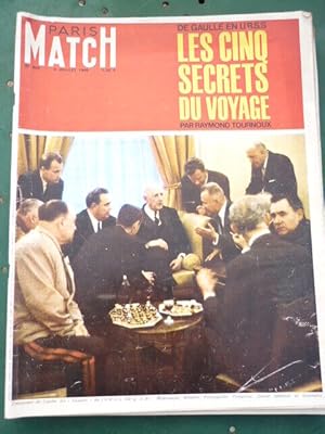 PARIS MATCH n900 du 9 07 les cinq secrets du voyage De Gaulle en URSS