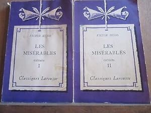 Bild des Verkufers fr Les misrables extraits Tomes I ii Classiques larousse zum Verkauf von Dmons et Merveilles