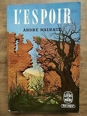 Seller image for L'Espoir Le Livre de poche for sale by Dmons et Merveilles