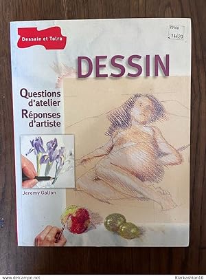 Imagen del vendedor de dessin Questions d'atelier Reponses d'artiste Dessain et Tolra a la venta por Dmons et Merveilles