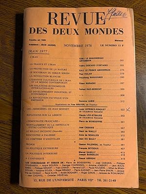 Seller image for Revue des deux mondes Novembre 1976 for sale by Dmons et Merveilles