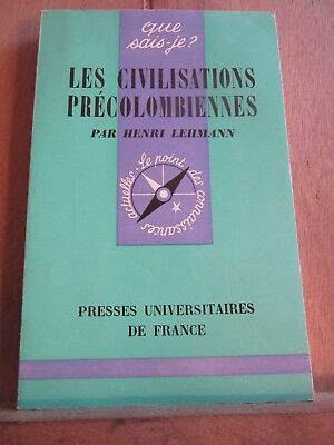 Bild des Verkufers fr Les civilisations prcolombiennes Que sais je n567 zum Verkauf von Dmons et Merveilles