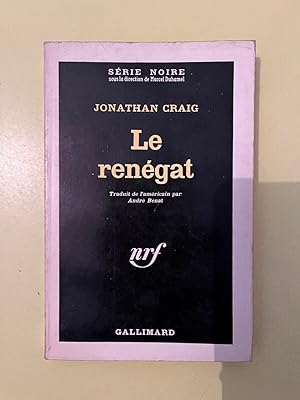 Jonathan Craig Le renégat Gallimard Série Noire