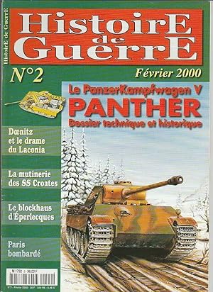 Histoire de Guerre n 2 février 2000 Le PanzerKampfwagen V PANTHER Dossier