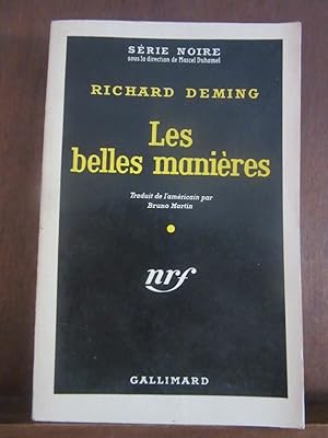 Image du vendeur pour Srie Noire Les belles manires Gallimard mis en vente par Dmons et Merveilles