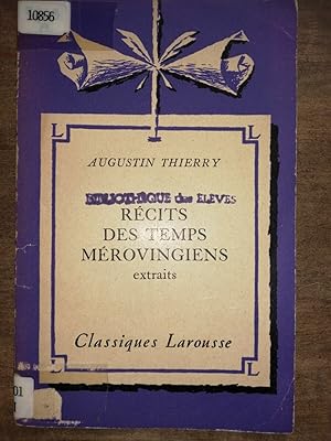 Seller image for Rcits des Temps mrovingiens Classiques larousse for sale by Dmons et Merveilles