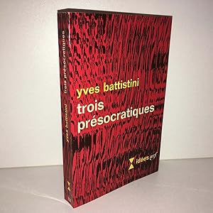 Seller image for TROIS PRESOCRATIQUES ides n 158 Nrf Gallimard 1968 POCHE for sale by Dmons et Merveilles