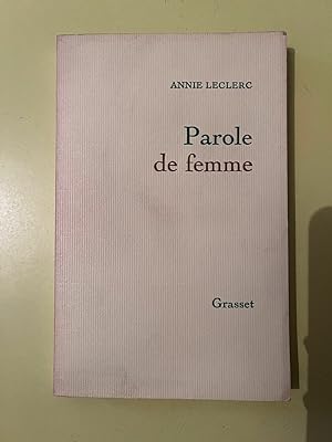 Immagine del venditore per Parole de femme Crasset venduto da Dmons et Merveilles