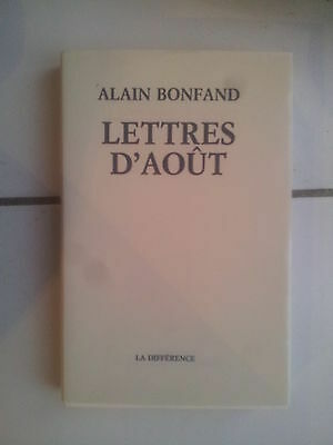 Bild des Verkufers fr Lettres d' aot ditions La Diffrence 1990 zum Verkauf von Dmons et Merveilles