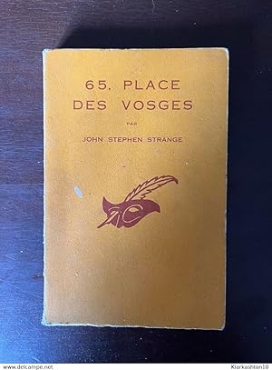 Seller image for 65 place des vosges Le masque for sale by Dmons et Merveilles