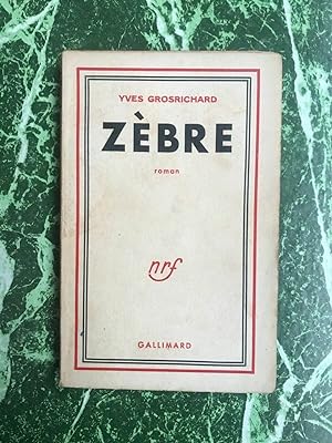 Seller image for zbre Gallimard for sale by Dmons et Merveilles