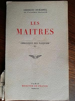 Seller image for Les Maitres Mercvre de france 1947 for sale by Dmons et Merveilles