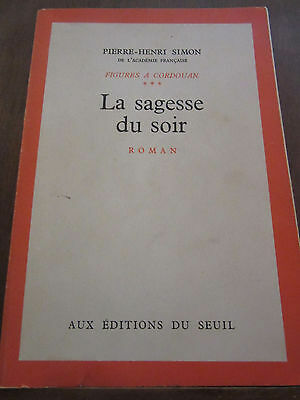 Bild des Verkufers fr pierre henri simon Figures  cordouan la sagesse du soir zum Verkauf von Dmons et Merveilles