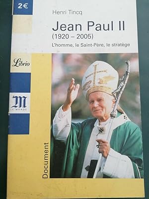 Image du vendeur pour Henri Tincq Jean Paul II Librio mis en vente par Dmons et Merveilles