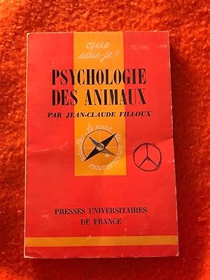 Imagen del vendedor de Jean-Claude filloux Psychologie des animaux Presses universitaires de France a la venta por Dmons et Merveilles