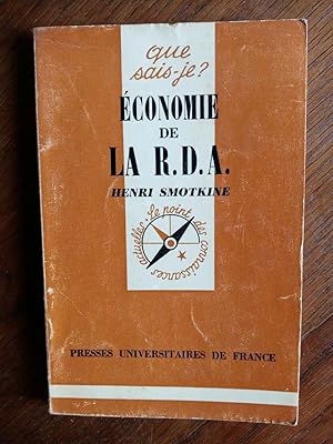 Image du vendeur pour Henri Smotkine Economie de la r d a mis en vente par Dmons et Merveilles