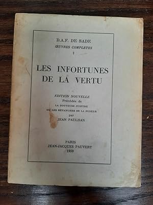 Seller image for Les Infortunes de la Vertu for sale by Dmons et Merveilles