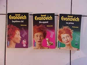 Image du vendeur pour lot 3 polars hilarants de JANET EVANOVICH La prime six appeal septime ciel mis en vente par Dmons et Merveilles