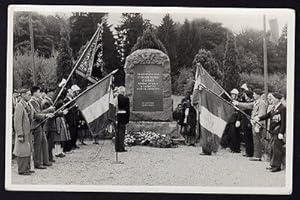 Carte Photo SEPPOIS-LE-BAS 68 Cérémonie Monument du Groupe Mobile d'Alsace GMA