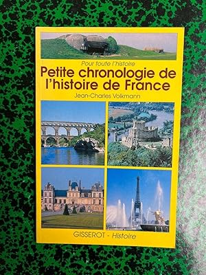 Image du vendeur pour Jean-Charles Volkmann Petite chronologie de l'histoire de France Gisserot mis en vente par Dmons et Merveilles