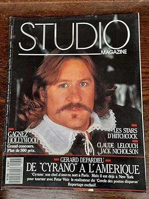 Bild des Verkufers fr Studio Magazine N36 1990 Gerard Depardieu zum Verkauf von Dmons et Merveilles