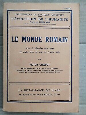 Imagen del vendedor de Le Monde Romain La Renaissance du livre 1927 a la venta por Dmons et Merveilles