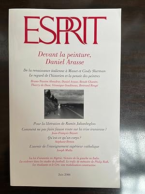 Imagen del vendedor de Revue Esprit n 6 Devant la peinture Juin 2006 a la venta por Dmons et Merveilles