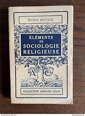 Seller image for lments de Sociologie religieuse for sale by Dmons et Merveilles