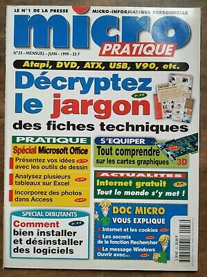 Image du vendeur pour Micro Pratique N 33 Juin 1999 mis en vente par Dmons et Merveilles