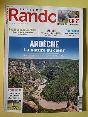 Seller image for Passion Rando N 56 Ardche La Nature Au Coeur 2020 for sale by Dmons et Merveilles