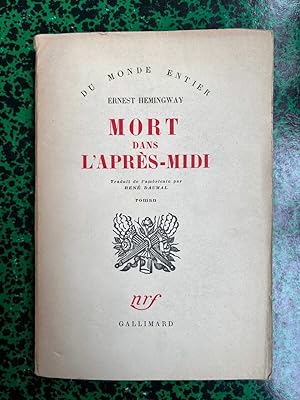 Immagine del venditore per Mort dans l'aprs midi Gallimard venduto da Dmons et Merveilles