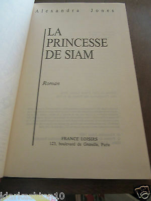 Imagen del vendedor de La Princesse de siam France Loisirs a la venta por Dmons et Merveilles