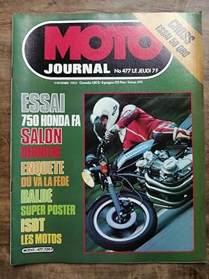 Moto Journal Nº 477 9 Octobre 1980