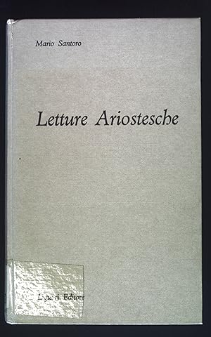 Bild des Verkufers fr Letture Ariostesche. zum Verkauf von books4less (Versandantiquariat Petra Gros GmbH & Co. KG)