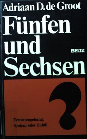 Bild des Verkufers fr Fnfen und Sechsen : Zensurengebung, System oder Zufall?. zum Verkauf von books4less (Versandantiquariat Petra Gros GmbH & Co. KG)