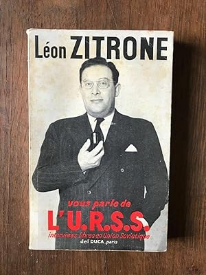 Immagine del venditore per VOUS PARLE DE l'u r s s venduto da Dmons & Merveilles