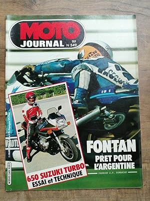 Moto Journal Nº 549 25 Mars 1982