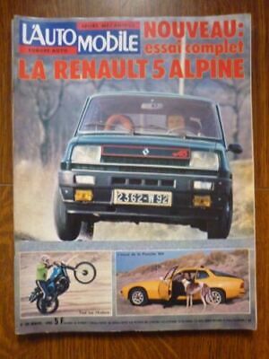 L'Automobile n358 La Renault 5 alpine mensuel Avril 1976