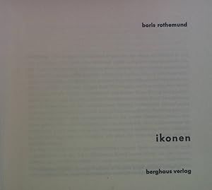 Seller image for ikonen. for sale by books4less (Versandantiquariat Petra Gros GmbH & Co. KG)