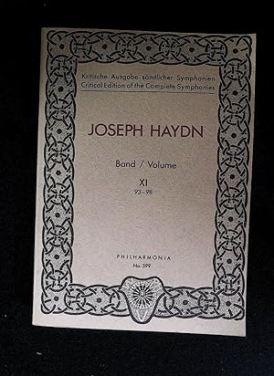 Joseph Haydn - Kritische Ausgabe sämtlicher Sinfonien Band 11 (93-98) - PH 599
