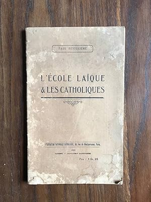 Seller image for L'cole laque & les catholiques for sale by Dmons et Merveilles